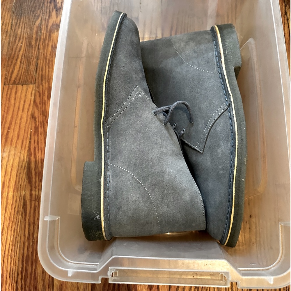 Clark desert boot.  New. Blue.